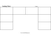 Printable Seating Chart (U-Shaped)