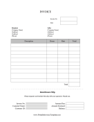 Service Invoice With Remittance Slip Template