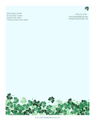 Shamrocks Stationery stationery design