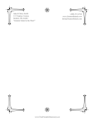 Sharp Angle Frame stationery design