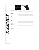 Shooting Range fax cover sheet