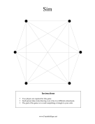 Printable Sim Game