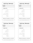 Simple Parking Receipt