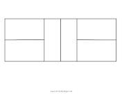 Printable Singles Badminton Court Diagram