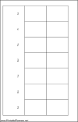 Small Cahier Planner Month On Two Pages Landscape - Left