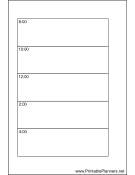 Small Organizer Daily Planner-Day On A Page - Left