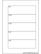 Small Organizer Daily Planner-Day On A Page - Right