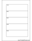 Small Organizer Daily Planner-Day On Two Pages - Right