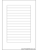 Small Organizer Lined Note Page - Left