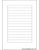 Small Organizer Lined Note Page - Right