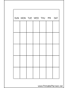 Small Organizer Monthly Planner-Month On A Page - Right