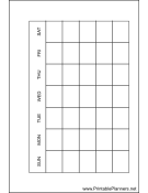 Small Organizer Monthly Planner-Month On A Page - Right (landscape)