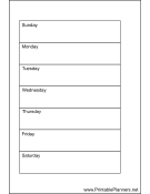 Small Organizer Weekly Planner-Week On A Page - Left