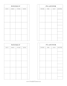 Small Weekly Planner