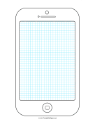 Printable Smartphone Grid Wireframe