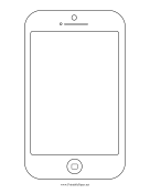 Printable Smartphone Wireframe