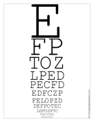 Snellen Eye Chart