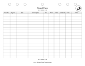 Sound Cues Sheet