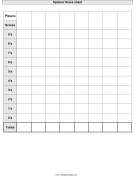 Printable Spinner Scoresheet