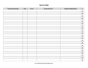 Sponsorships Tracker