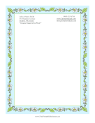 Spring Daisies stationery design