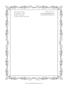 Spring Daisies Black and White stationery design