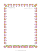 Spring Flowers stationery design