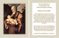 St Joseph Funeral Card (2 per page)