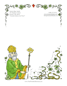 St Patrick Snakes stationery design