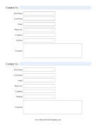 Standard Contact Form