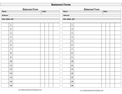 Statement Form