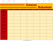 Student Planner — Course Schedule