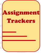 Student — Assignment Trackers (cover page)