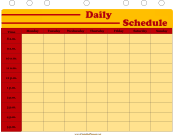 Student Planner — Daily Schedule