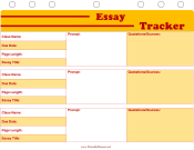 Student Planner — Essay Tracker