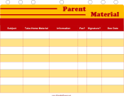 Student Planner — Parent Material