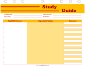 Student Planner — Study Guide