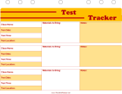 Student Planner — Test Tracker