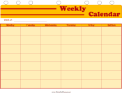 Student Planner — Weekly Calendar