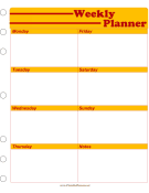 Student Planner — Weekly Calendar