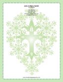 Stylized Green Cross stationery design