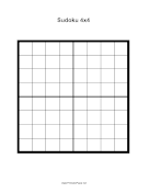 Printable Sudoku Grid 4x5