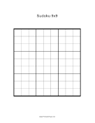 Printable Sudoku Grid 9x10