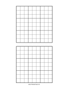 Printable Sudoku grid