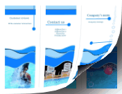 Printable Swimming Pool Brochure-Trifold