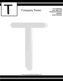 T Monogram Letterhead