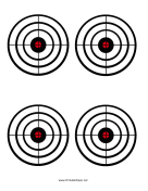 Printable Black Circles Target