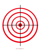 Printable Red Circles Target