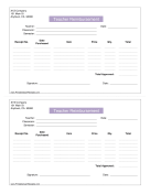 Teacher Reimbursement Receipt