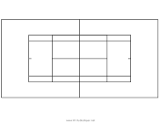 Printable Tennis Court Diagram